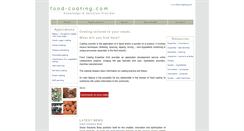 Desktop Screenshot of food-coating.com