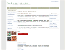 Tablet Screenshot of food-coating.com